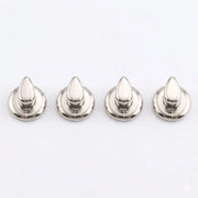 APPENDITUTTO TONDO 1 POSTO nichelato - 4 pz.  - Blister Koncreto