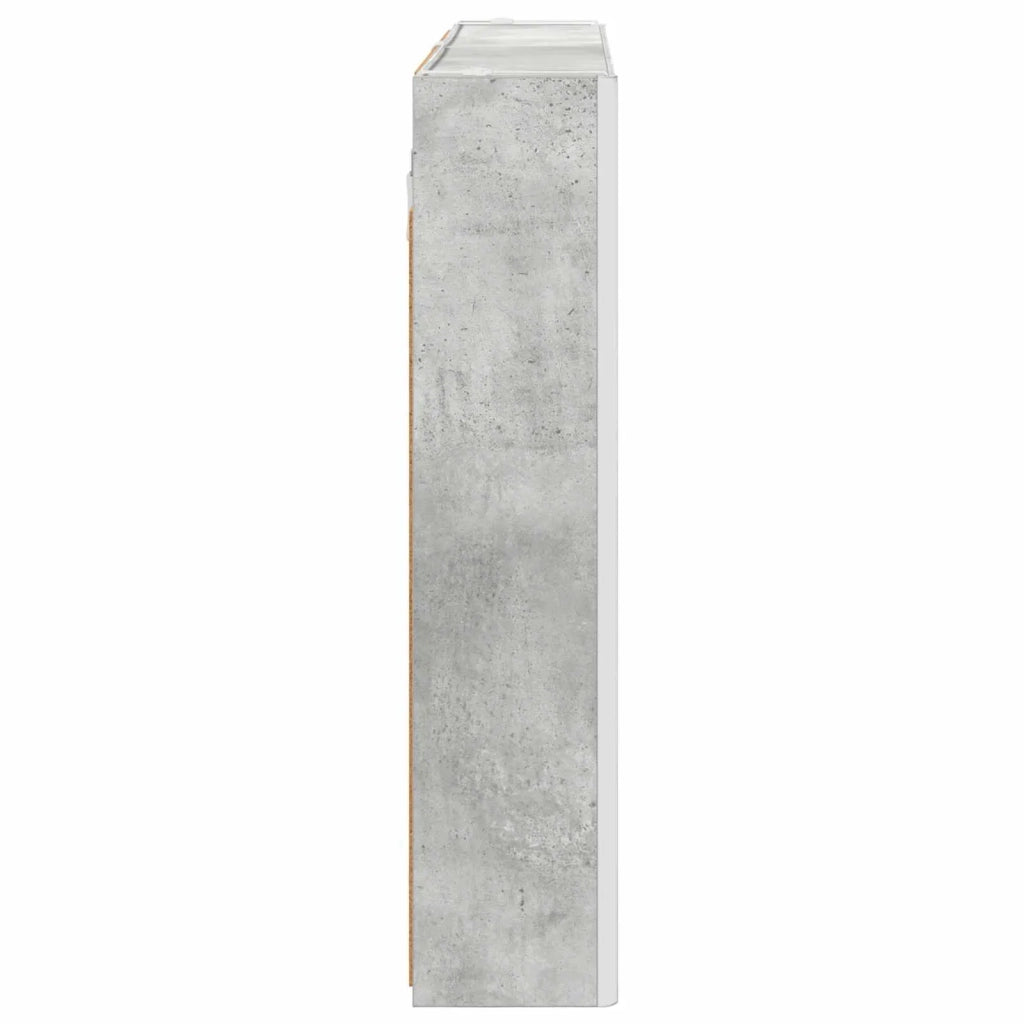 Mobiletto per specchio da bagno Grigio cemento