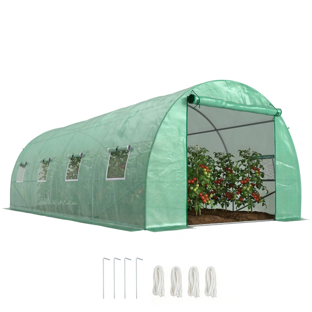 Serra da giardino in PVC ¨C zephmum ¨C verde 200x300x200 cm