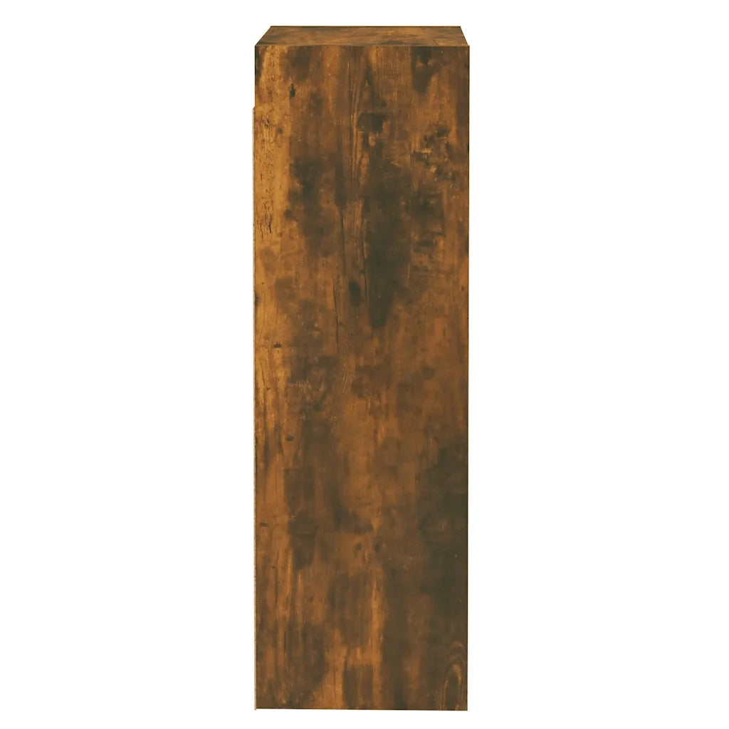Mobili TV 2 pz Rovere Fumo 30,5x30x90 cm in Legno Multistrato 815748