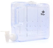 Dispensatore di acqua da 3 litri - Dispensatore con rubinetto - Acqua fredda - PETG plastica - Maniglia - Per frigorifero - Imbuto per acqua