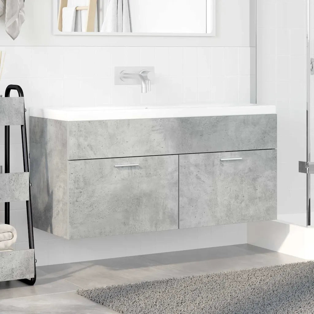 Armadio sottolavello con porta Grigio cemento Legno multistrato