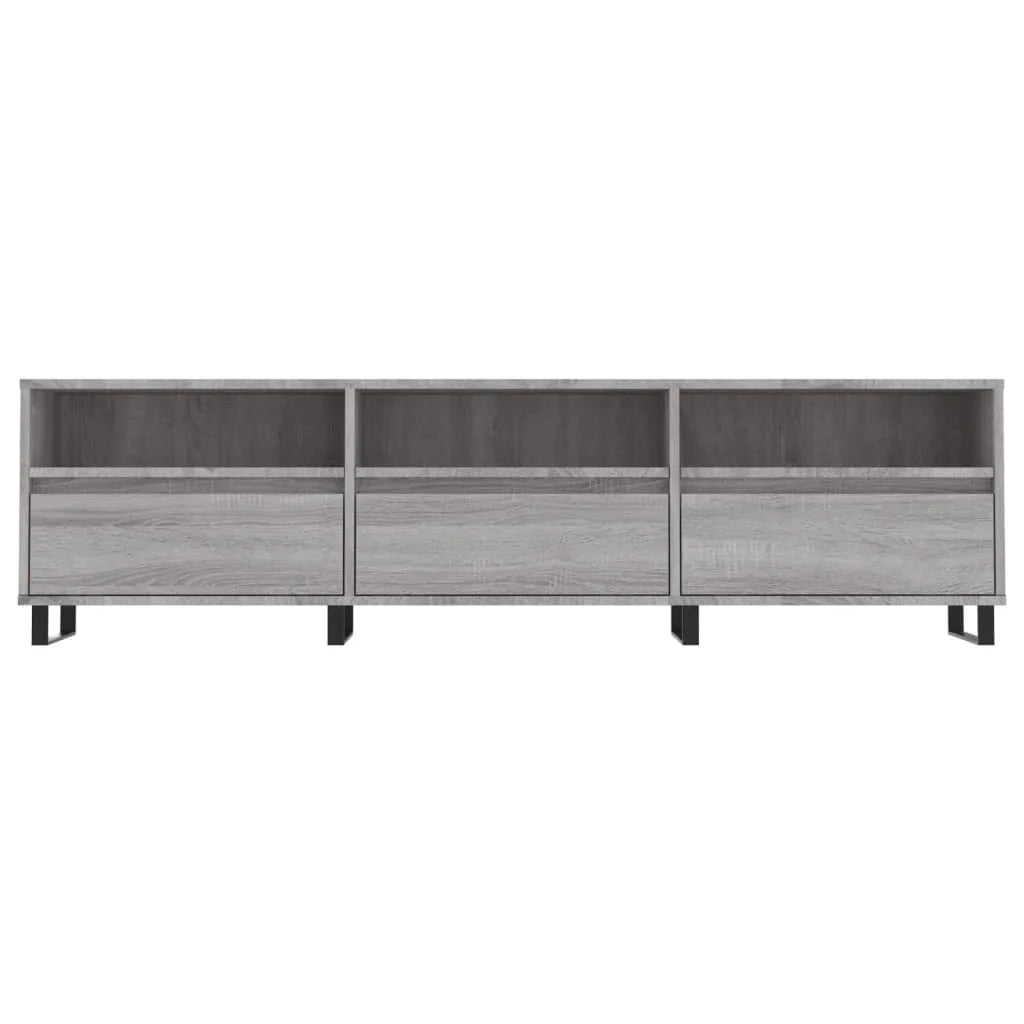 Mobile TV multimediale scaffale TV mobile TV sala da pranzo soggiorno camera da letto Sonoma 150 x 30 x 44,5 cm legno ingegnerizzato grigio 02_0028397