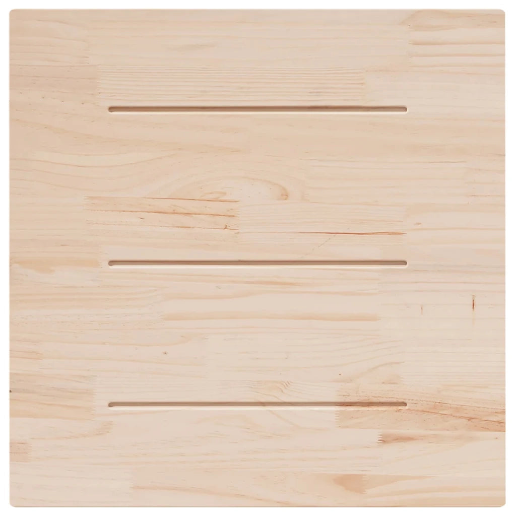 Piano Tavolo 90x90x2,5 cm in Legno Massello di Pino Quadrato 824395