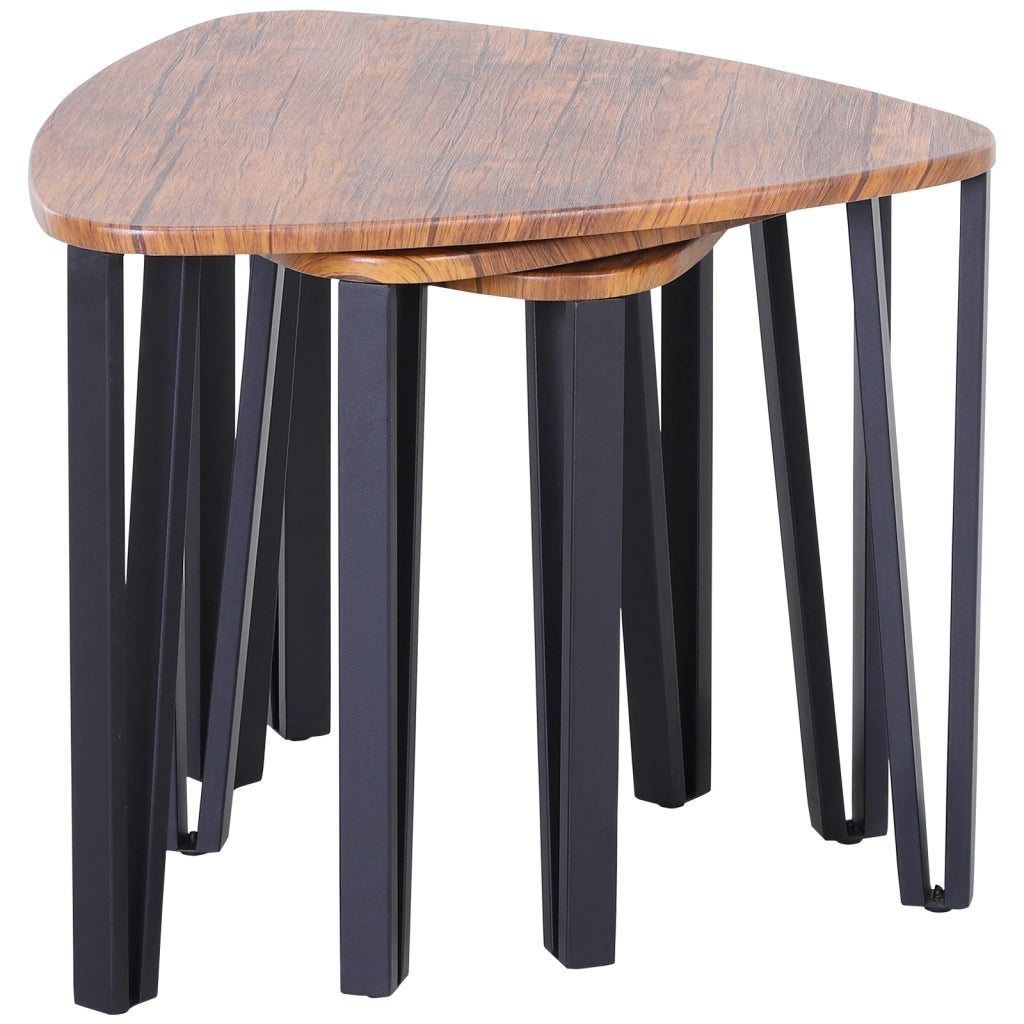 Tavolino da caff¨¨ nido minimalista ¨C zephmum ¨C nero, metallo, 56x54.2x45.4cm
