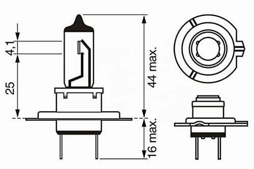 Lampadina Auto 'H7' 55 Watt Bosch