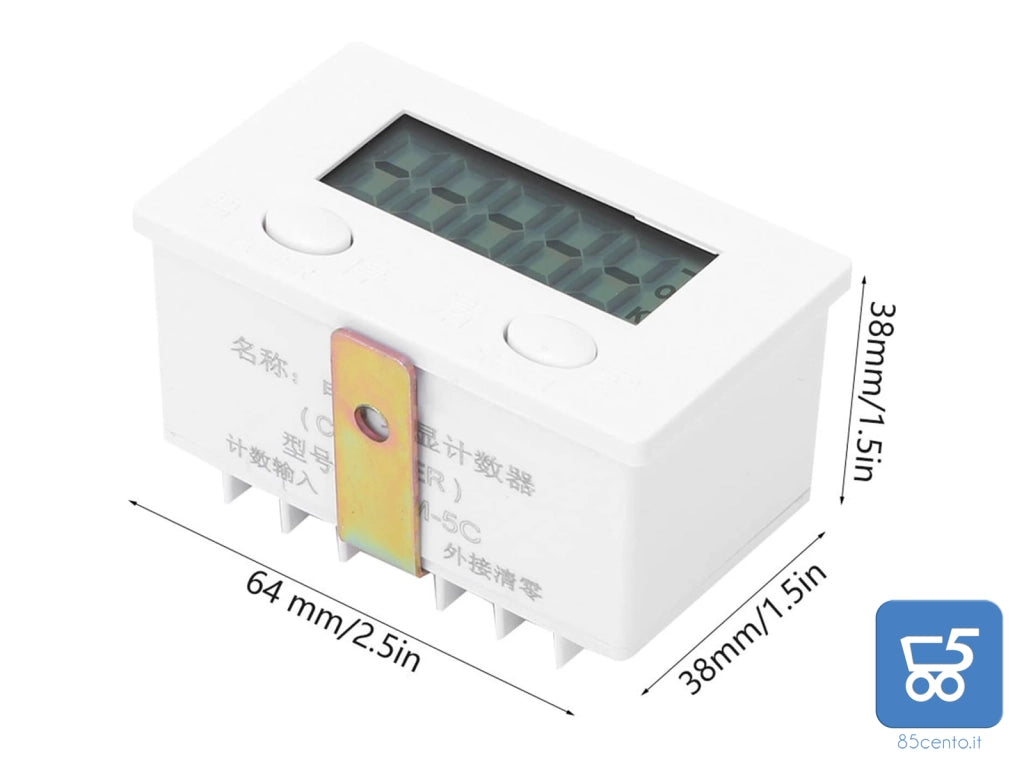 Contatore Induttivo Magnetico Berm Sensore Metallico Display LCD a 5 cifre Sensore Prossimità Induttivo