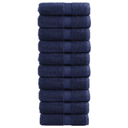 Asciugamani Ospiti SOLUND 10 pz Blu Navy 30x50 cm 600gsm