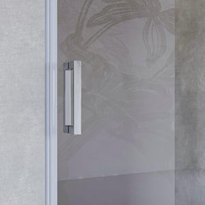 Porta Parete Doccia 120 cm 1 Anta Battente in Cristallo Trasparente 8mm H195 Bonussi Isabel