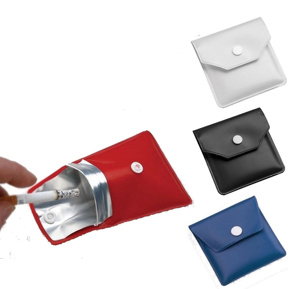 Trade Shop - Mini Posacenere Tascabile Portacenere Porta Cenere Cicche Fumo Tasca Viaggio Pvc -