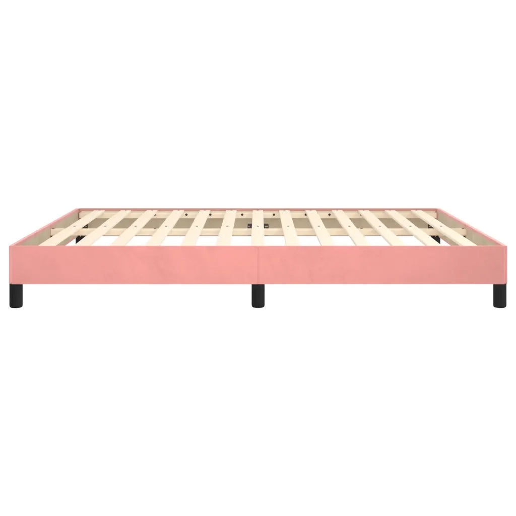 Giroletto-Struttura Letto Rosa 160x200 cm in Velluto 645693