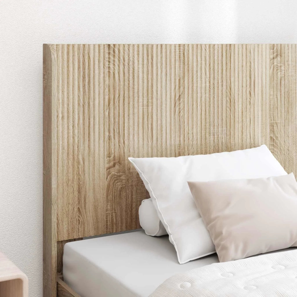 Struttura del letto con stoccaggio e testata Rovere Sonoma 3413911