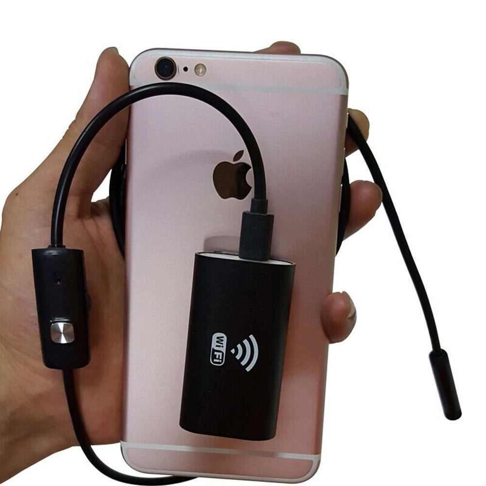Trade Shop - Telecamera Endoscopica Per Ispezione Wifi Per Smartphone 6 Led Mt Ip67 -