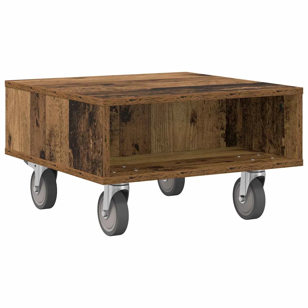 Tavolino con Ruote Legno vecchio 50,5 x 50 x 30 cm 891030
