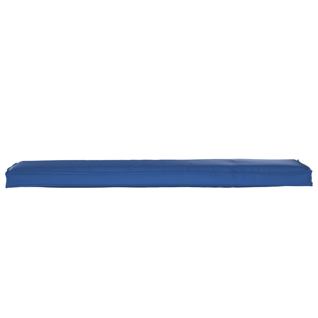 Cuscino per Pallet per Panca Blu Reale 180x40x8 cm Tessuto Oxford