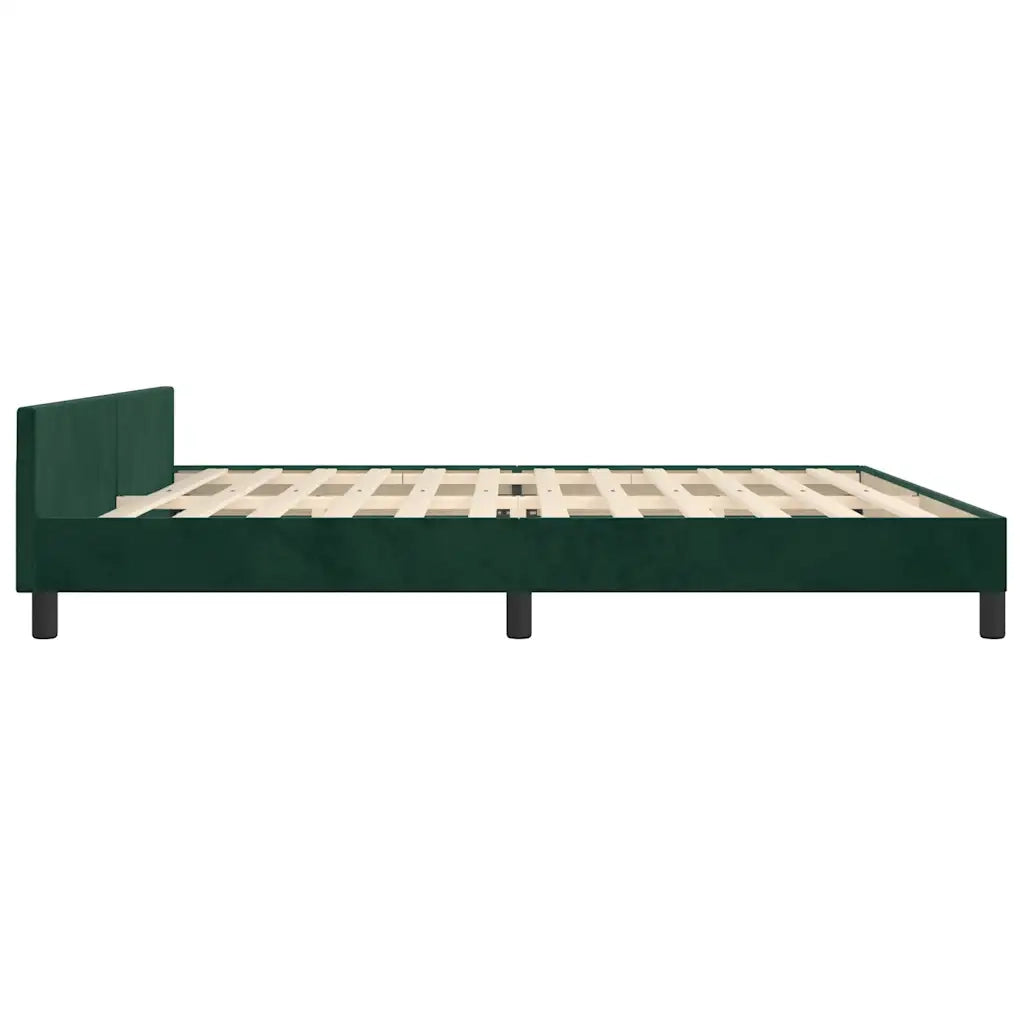 Giroletto con Testiera Verde Scuro 200x200 cm in Velluto cod mxl 63168