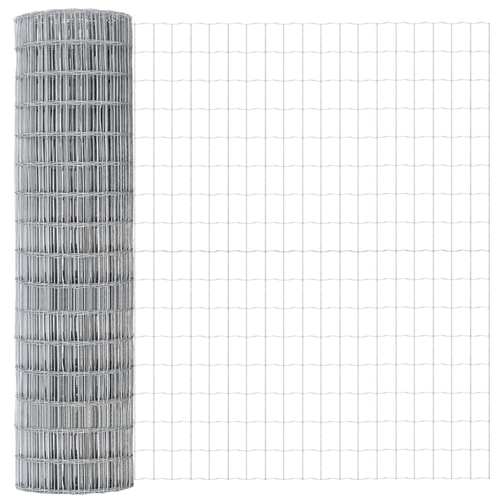 Recinzione Euro 1x25 m in Acciaio Galvanizzato