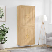 Credenza-Buffet-Armadio da cucina Rovere Sonoma 69,5x34x180 cm in Legno Multistrato 797638
