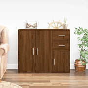 Credenza Rovere Marrone 91x29,5x75 cm in Legno Multistratocod mxl 126272