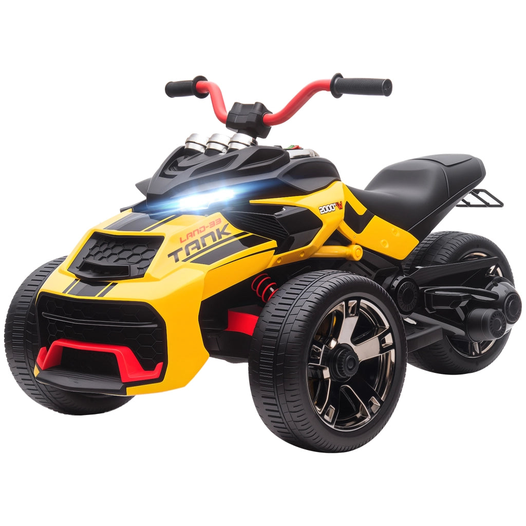 Auto elettrica per bambini ¨C zephmum ¨C gialla 12V 3 ruote