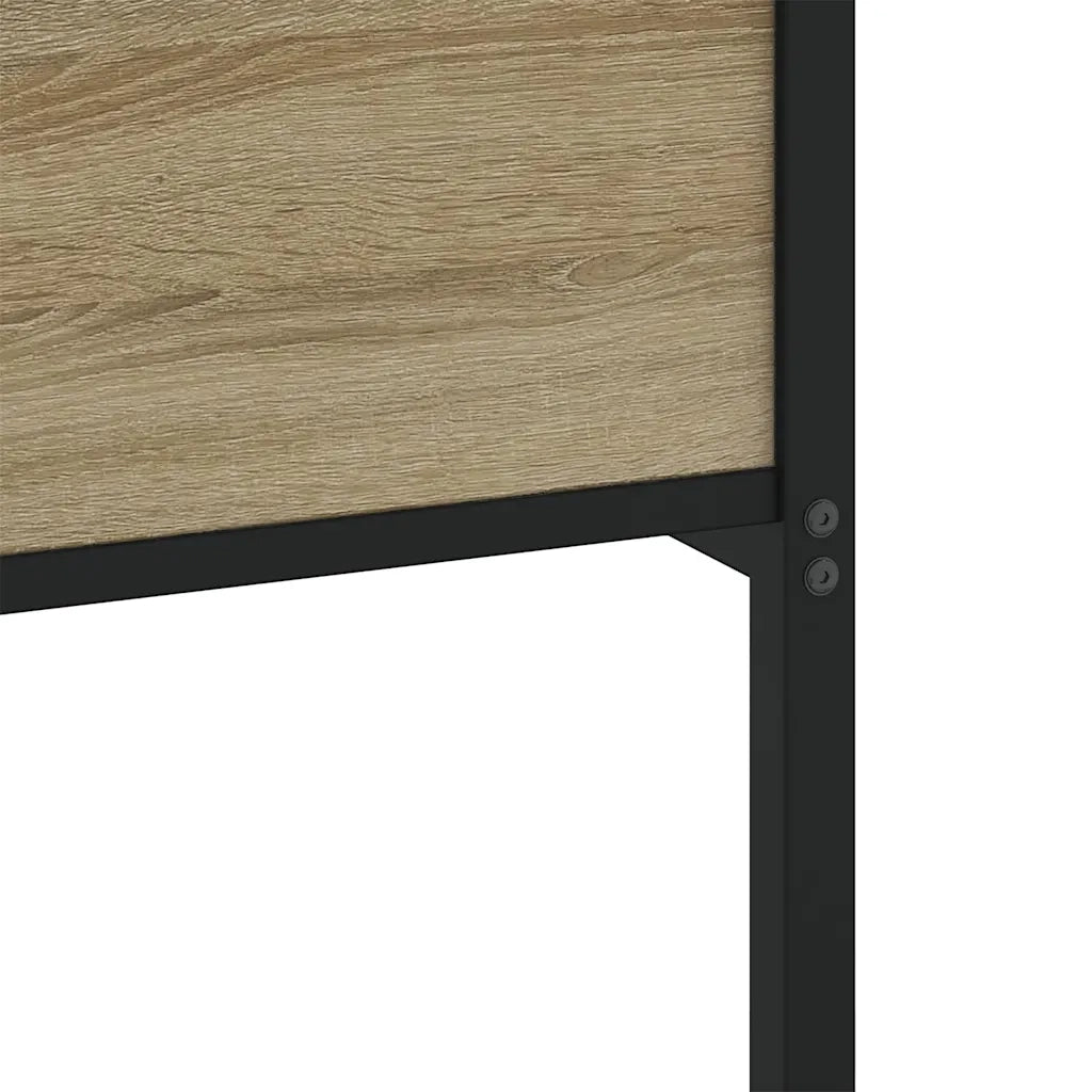 Giroletto senza Materaso in Metallo Rovere Sonoma 200x200 cm