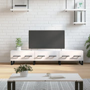 Mobile Porta TV Bianco Lucido 150x36x30 cm in Legno Multistratocod mxl 79958