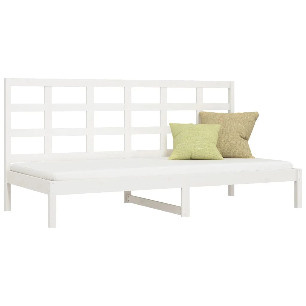 Dormeuse senza Materasso Bianca 80x200 cm Legno Massello Pino 3107911