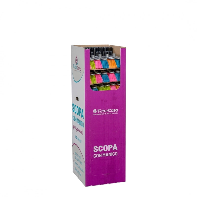SCOPA COMPLETA DI MANICO 120CM.