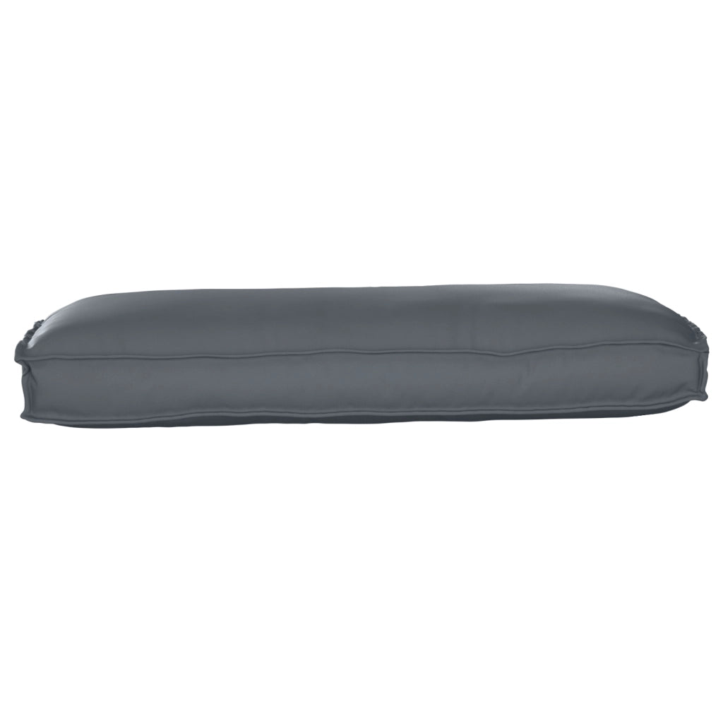 Cuscino per pallet per seduta/schienale Antracite 120x50x12 cm Tessuto Oxford