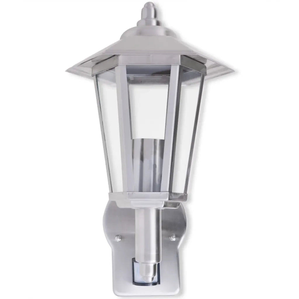 Lampada da parete per esterno con sensore in acciaio inox CFW6911150
