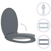 Tavoletta WC a Chiusura Ammortizzata Grigio Ovale CFW9140685