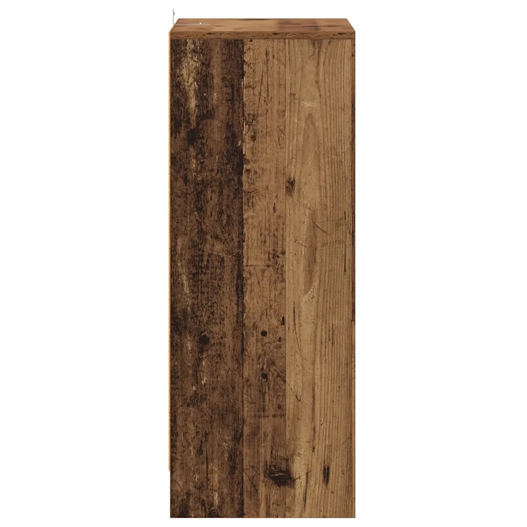 Scarpiera vintage pratica soluzione per riporre oggetti 60 x 35 x 92 cm legno composito finitura effetto legno anticato 02_0050913
