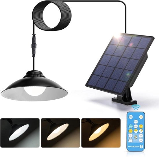Luce Solare Esterna 50W con Comando a Distanza e Temperatura di Colore Regolabile 3000K/4000K/6500K - Impermeabile IP65