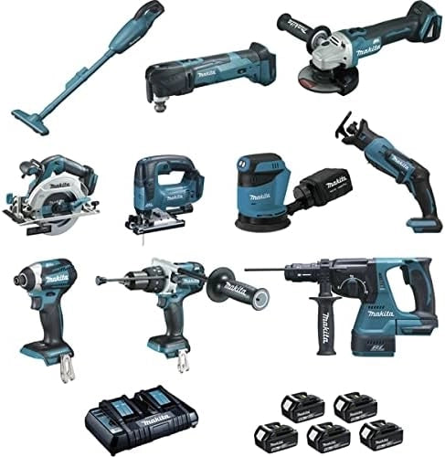 Set MAKITA di 10 macchine BL1850 - DLX1011PTJ