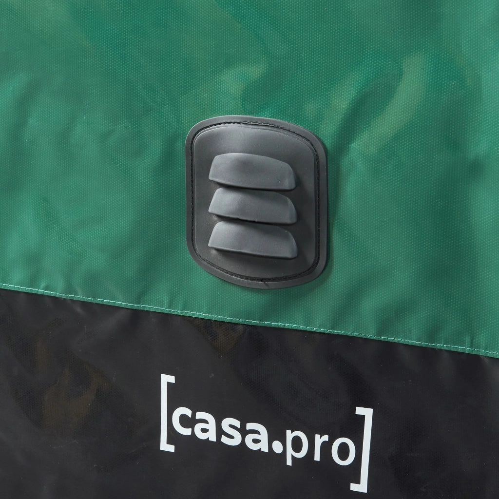 Contenitore da esterno 387 litri 122 x 64 cm verde/nero 03_0009011