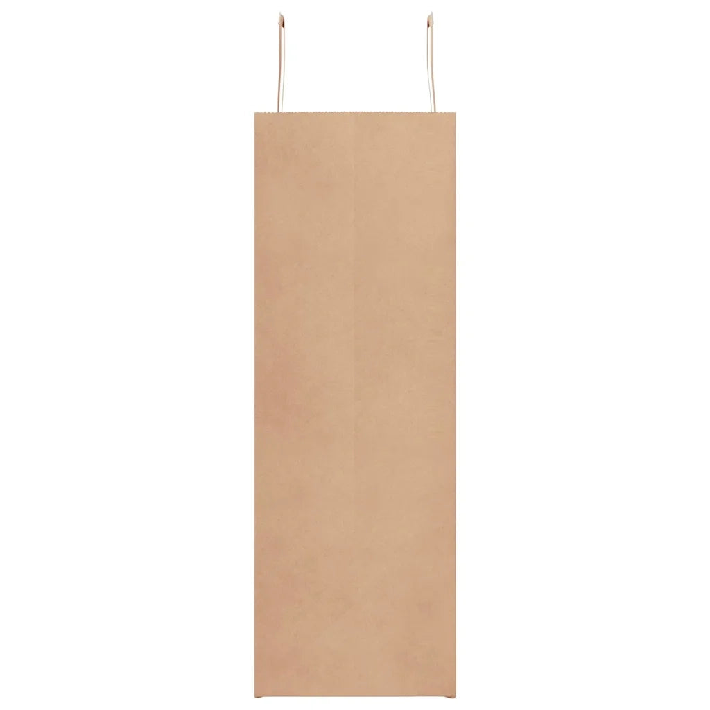 Sacchetti di Carta 250 pz con Manici Marrone 45x17x48 cm