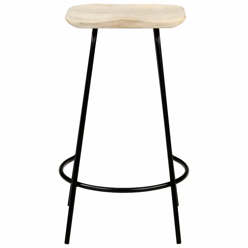 Sgabelli da Bar 2 pz in Legno Massello di Mango cod mxl 61907
