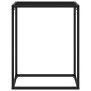 Tavolo Consolle Nero 60x35x75 cm in Vetro Temperato 322804
