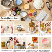 Impostazione per creare set di candele - Crea il tuo set di candele, regalo di fai da te per set di candele profumate, kit per creare candele