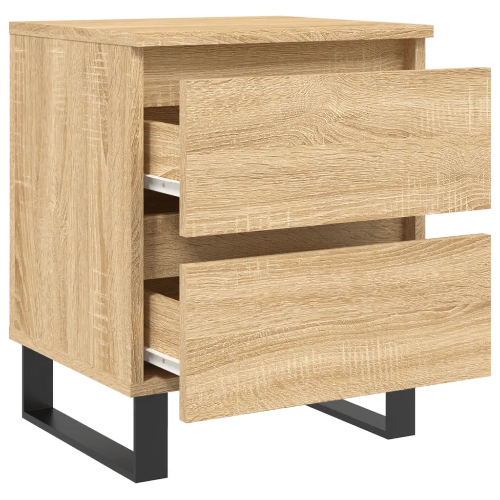 Comodino-Tavolino da notte Rovere Sonoma 40x35x50 cm in Legno Multistrato 831784