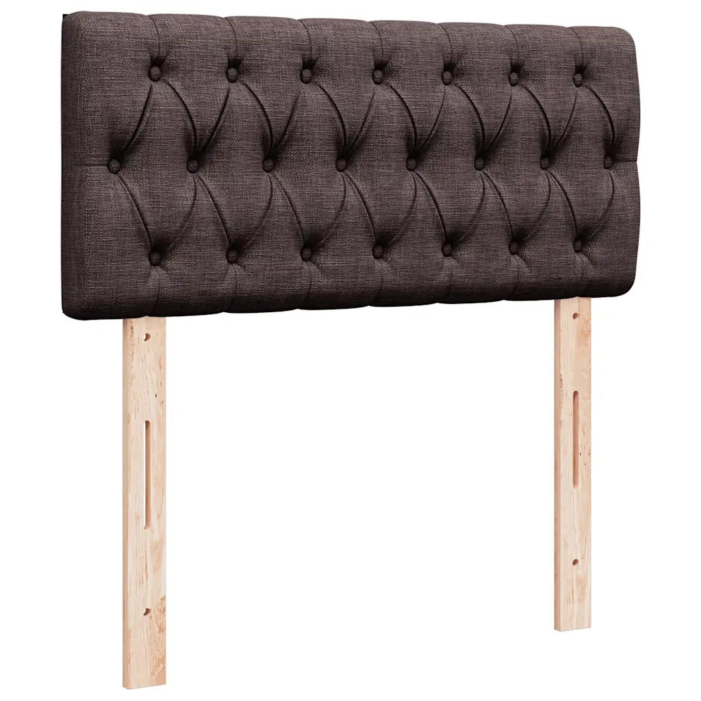 Giroletto a Molle con Materasso Marrone Scuro 90x190cm Tessuto 3287321