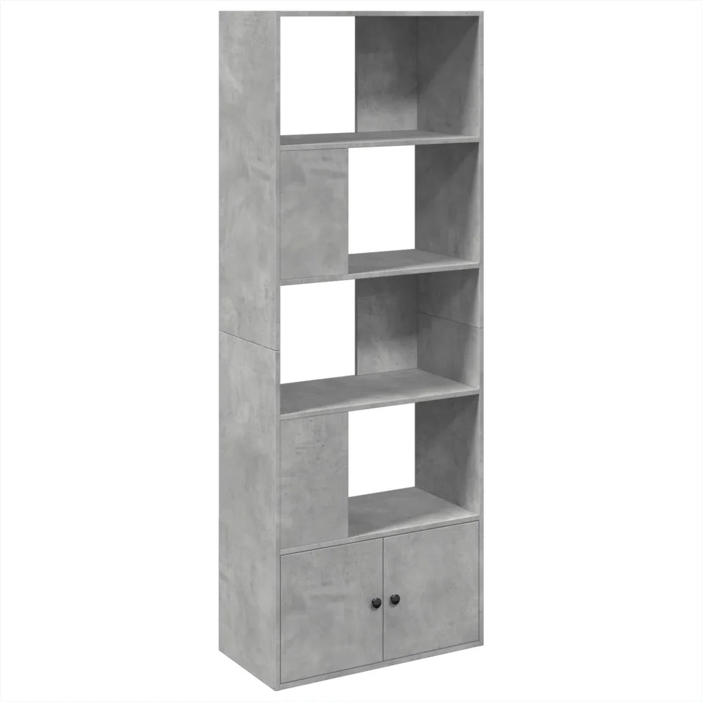 Libreria Grigio Cemento 70x36x189 cm in Legno Multistrato 3295320