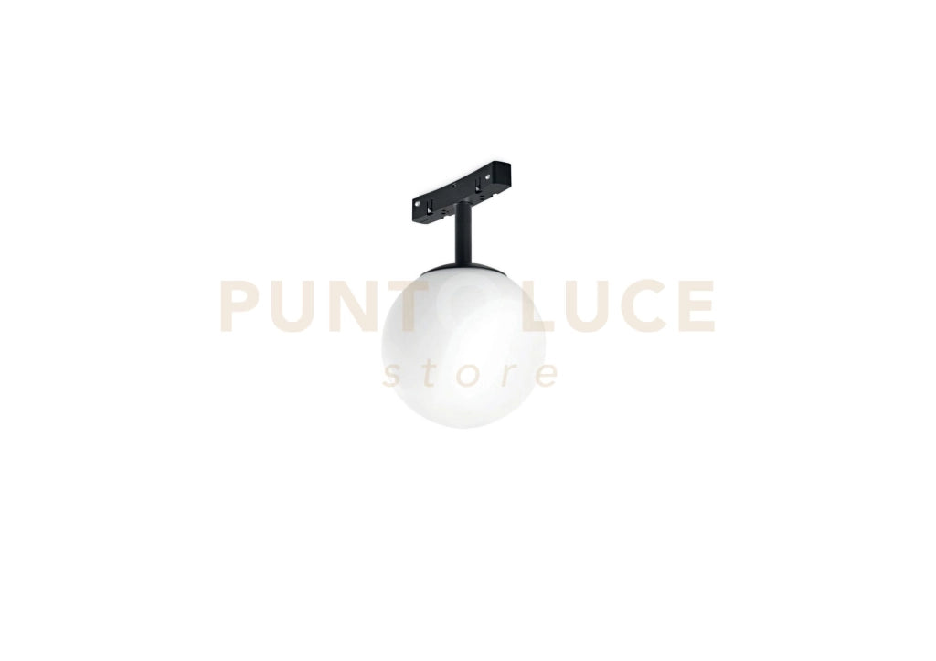 C/SFERA D.15CM LED CON ADATTATORE REGOLABILE NERO 3000K 624LM 8W