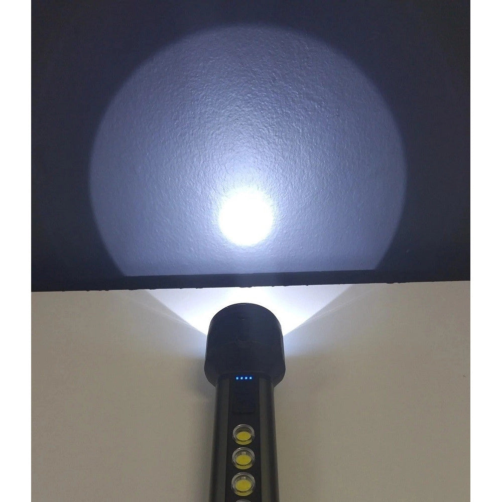 Trade Shop - Torcia Usb Led Ricaricabile 5w+5 Cob Light Campeggio Ciclismo Escursioni Q-led67 -