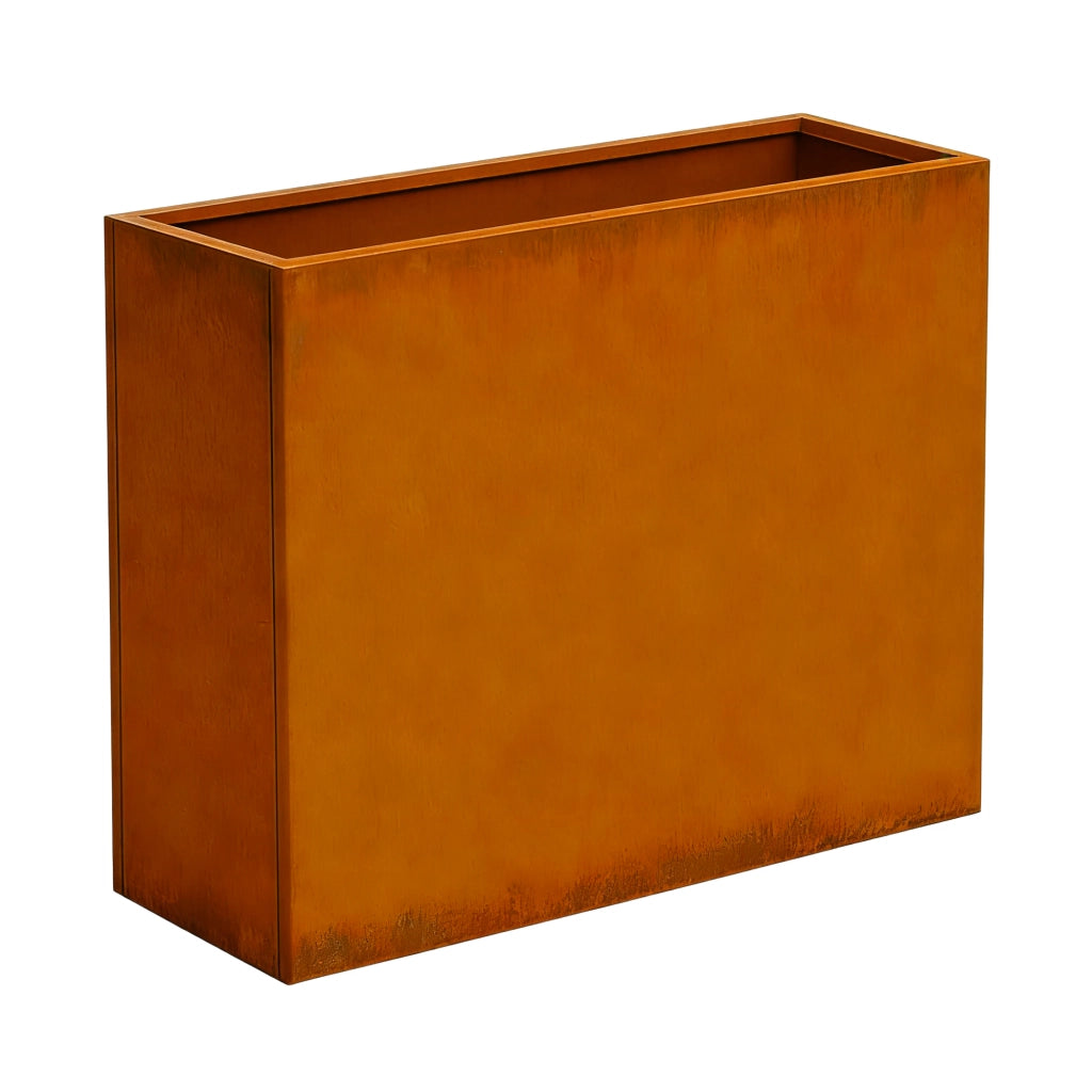 Fioriera Vaargel in Acciaio Corten Portafiori 82x90x30 cm - Marrone Ossidato casa.pro