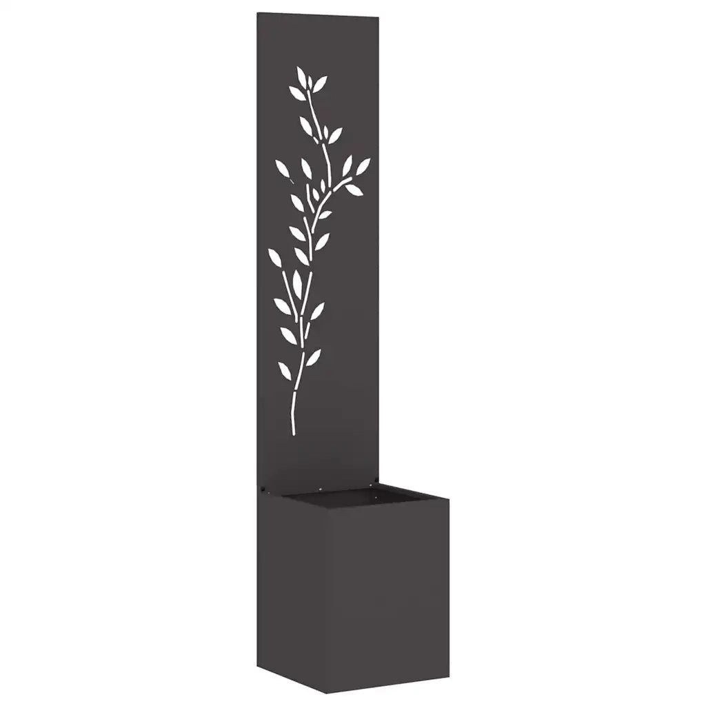 Schermo per privacy in giardino Floreale Nero 32 x 32 x 150 cm 876406