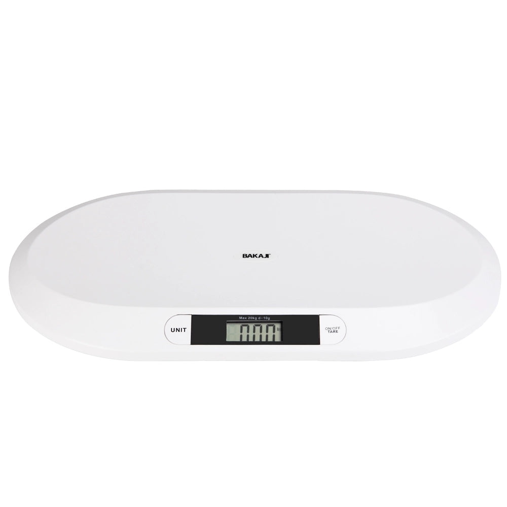 Bilancia Bambini Neonati Digitale LCD Peso max 20kg Bianco 55x33x4cm