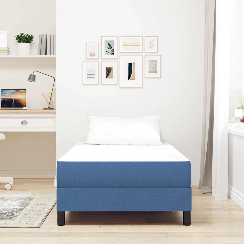 Materasso-Materasso per letto Blu 100 x 200 cm Tessuto