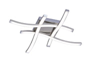 Plafoniera da Interno a LED in Metallo Nickel Opaco