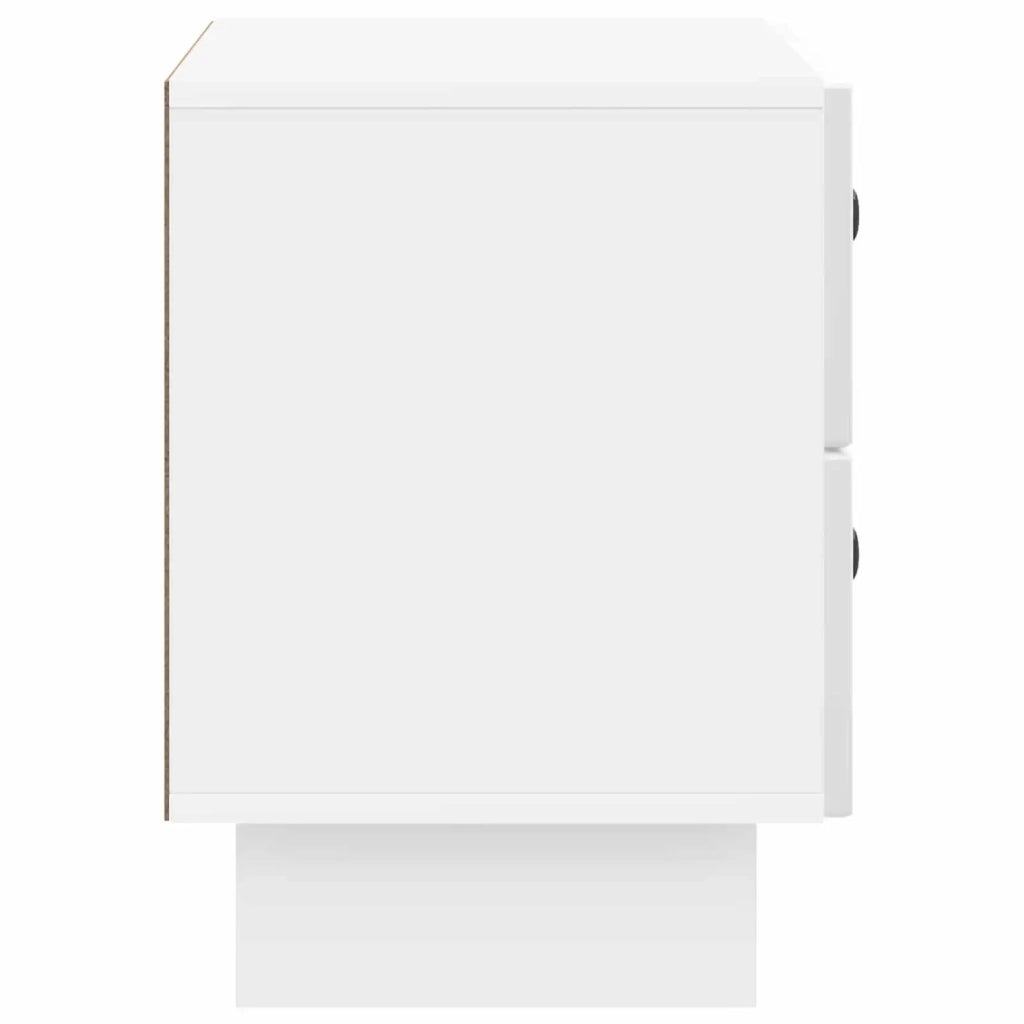 Armadio da Notte con cassetto Bianco Lucido 62 x 34,5 x 47,5 cm